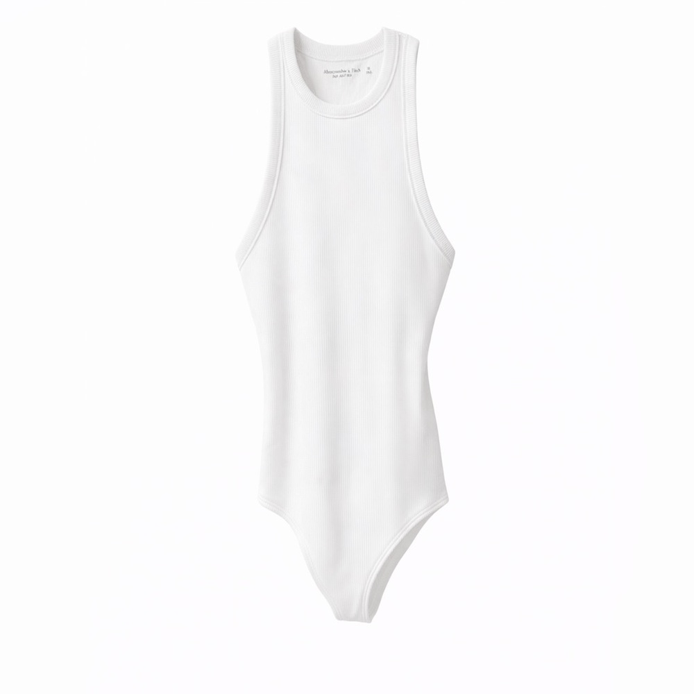 Abercrombie & Fitch White Bodysuit Medium